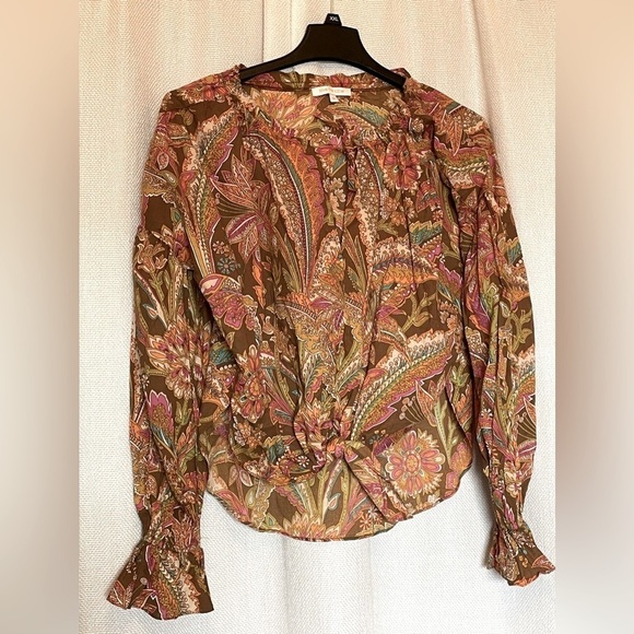 Love the Label Tops - Love the Label patchwork peasant top